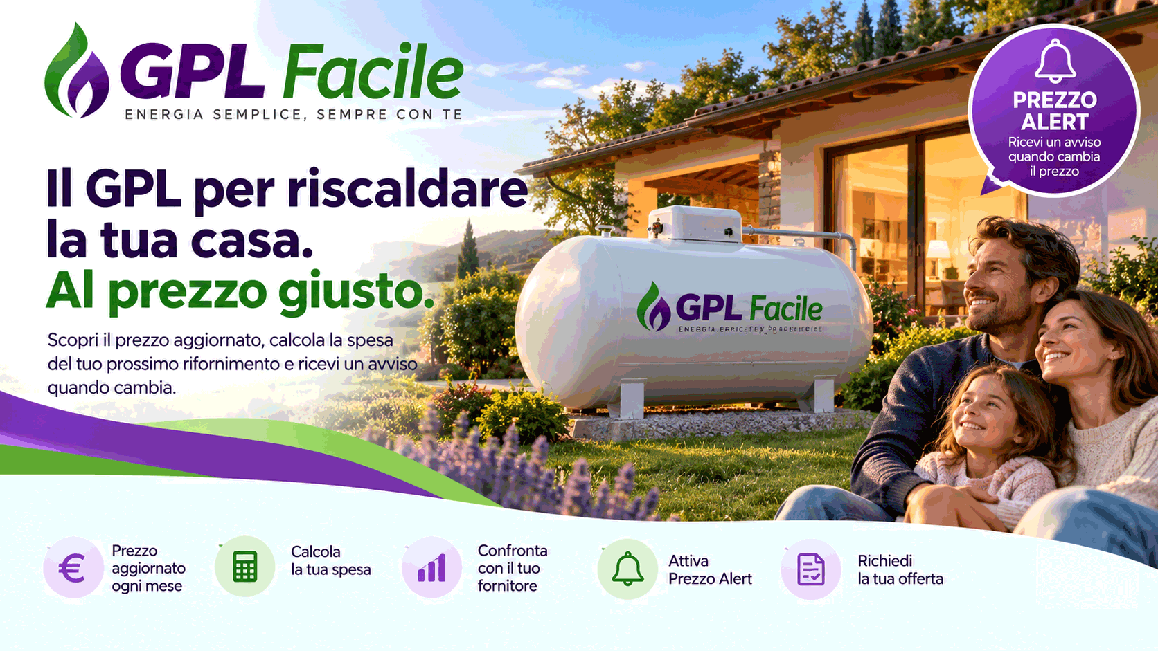 GPL per serbatoi e riscaldamento domestico